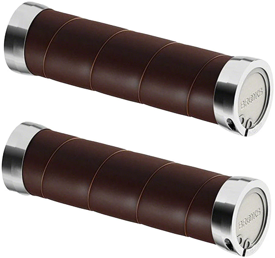 Slender Leather Lock On Grips - Image 2